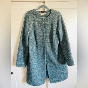 Boden Coat Robins Egg Blue Herringbone- size US 12R